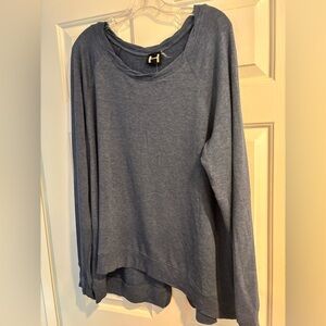 H by Bordeaux Blue Crewneck Sweatshirt | 2x| Soft Lounge Pullover NWT